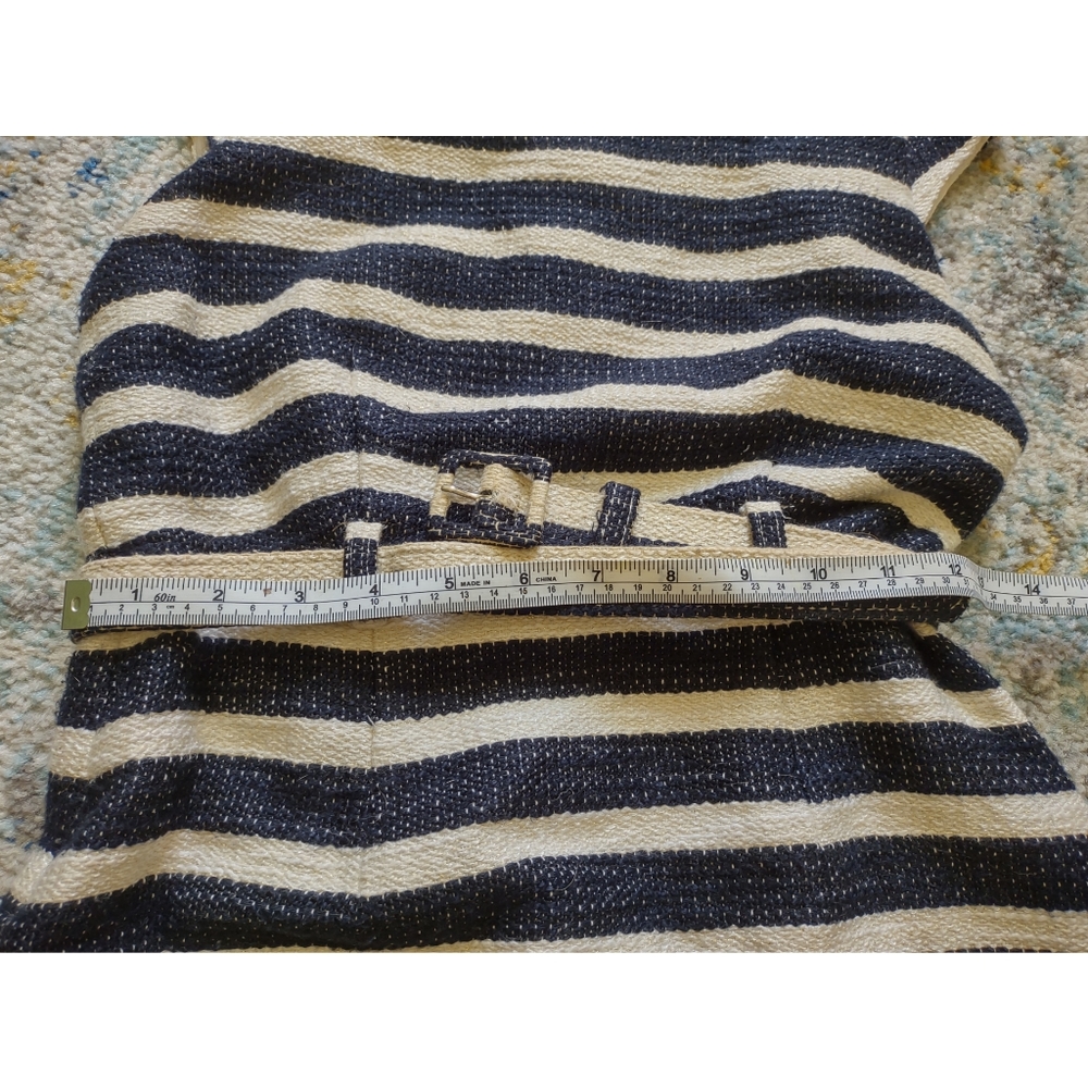 Banana Republic Black & White Wool Bucle' Striped Dress - Picture 3 of 8